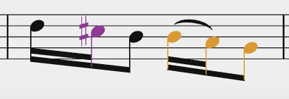 Image 6: Measure 32 in the Manuscript MEI Version